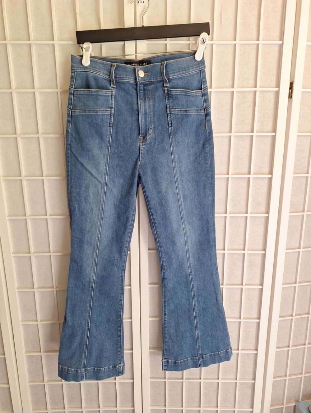 Veronica Beard Carson Ankle Flare High Rise Jeans Size 29